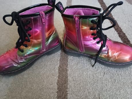 Dúhové členkové  prechodné topanky, cupcake,29