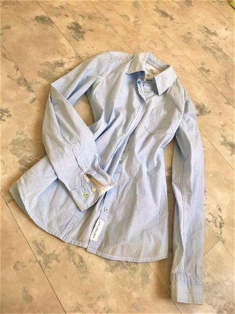 Prúžkovaná košeľa, h&m,s