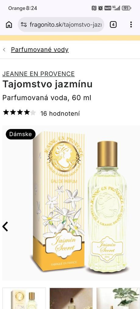 Parfumova voda jean en provance jasmin, 