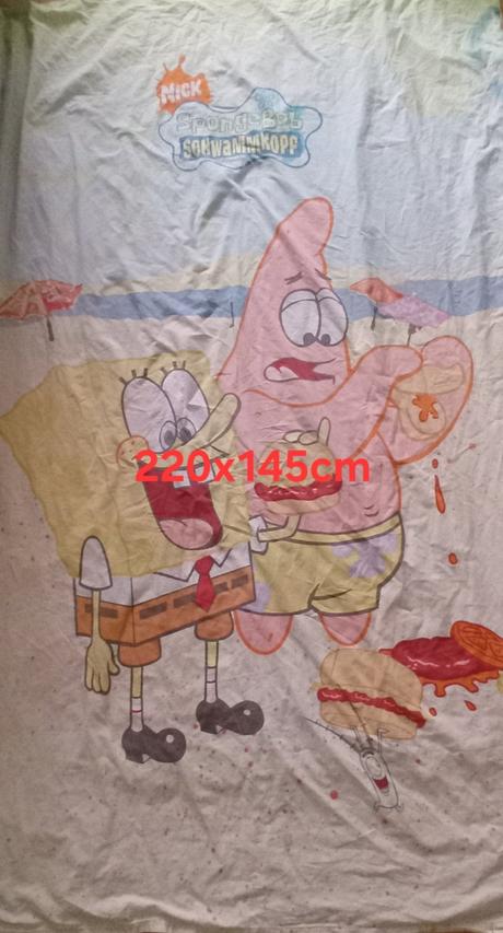 Obliečka sponge bob, šírka (cm): 140,dĺžka (cm): 220