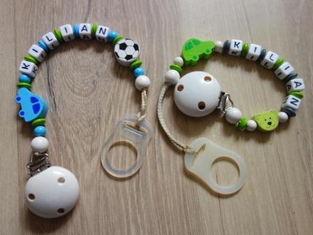 Drevené klipy na cumlíky, 