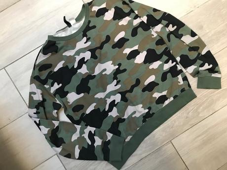 Tenká maskáčová mikina, h&m,m