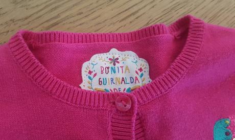 Dievcensky svetrik, ruzovy s kolibrik., v. 4-5 r., sergent major,110