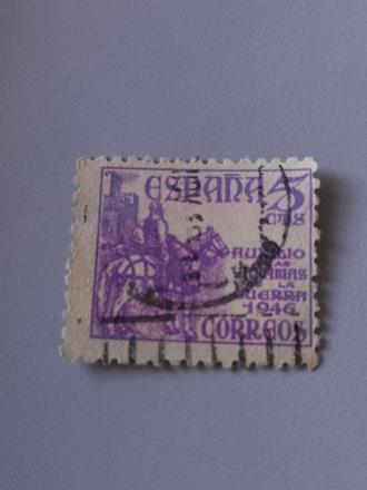 Poštová známka španielsko 1949,