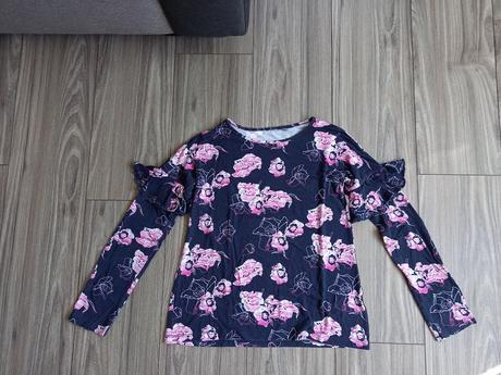 Tričko s volánikmi, lupilu,164