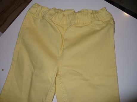 Žlté riflové legíny 140, pepperts,140