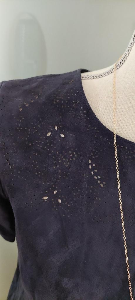 Kožený top blúzka zara, zara,m