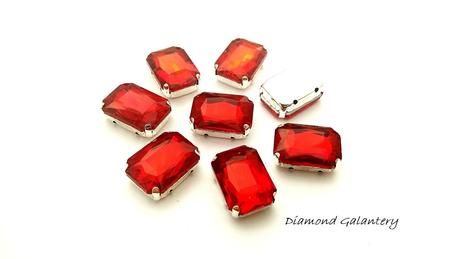 Našívacia aplikácia s lôžkom - 13 x 18 mm rôzne fa, 