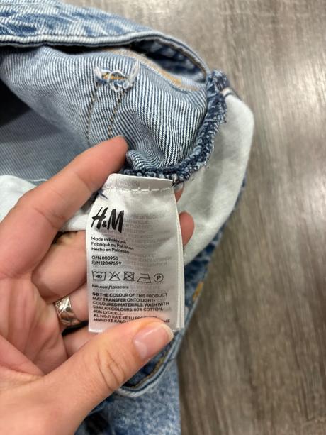 H&m štýlová riflová damska sukna xs-s, h&m,xs