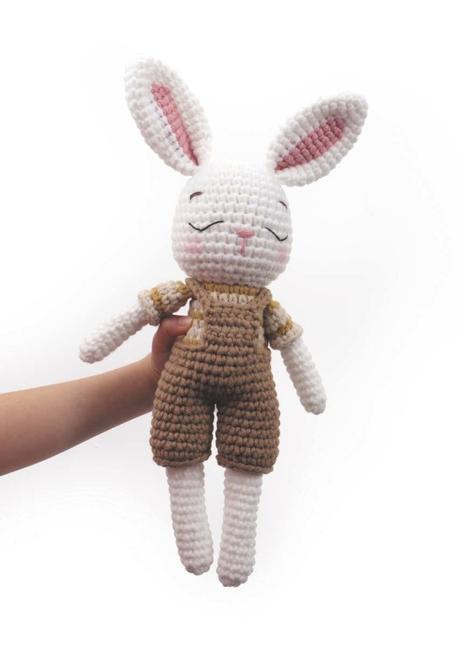 Súprava na výrobu háčkovaného zvieratka rabbit, 