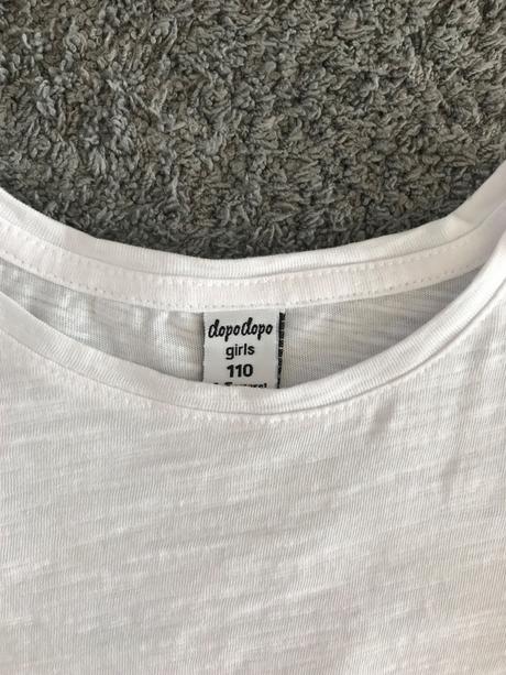 Biele letne tričko v.110, dopodopo,110