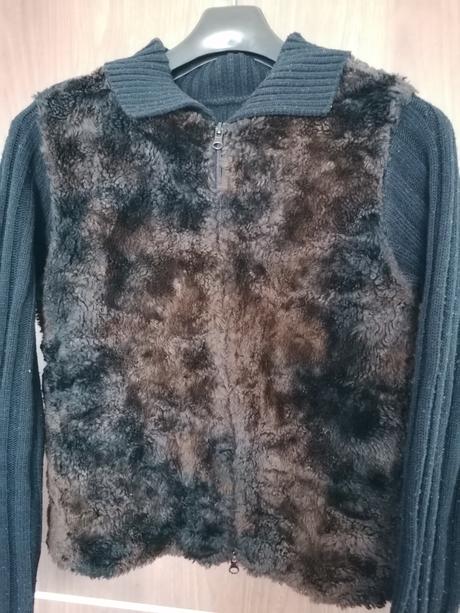 Sveter s kožušinou, m