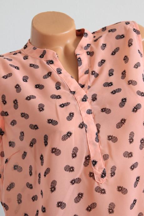 Letný top s ananásmi, xl, xl