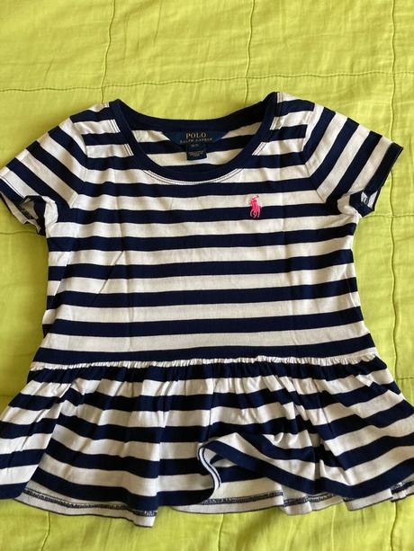 Modro-biele tricko ralph lauren, ralph lauren,128