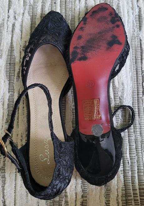 Damske čipkované lodičky, 37