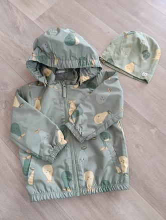 Lindex bunda hrušky+ čiapka, lindex,92