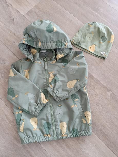 Lindex bunda hrušky+ čiapka, lindex,92