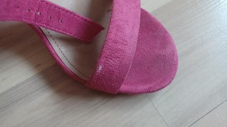 Ružové sandále na opätku, reserved,36