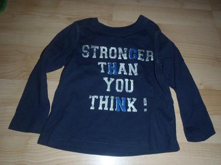 Tričko s dlhymi rukavmi - velkost 86/92, lupilu,92