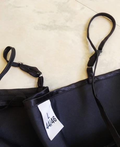 Nočná saténová košielka, l