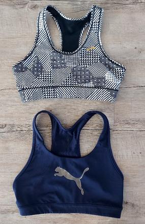 2 športové podprsenky, puma,s