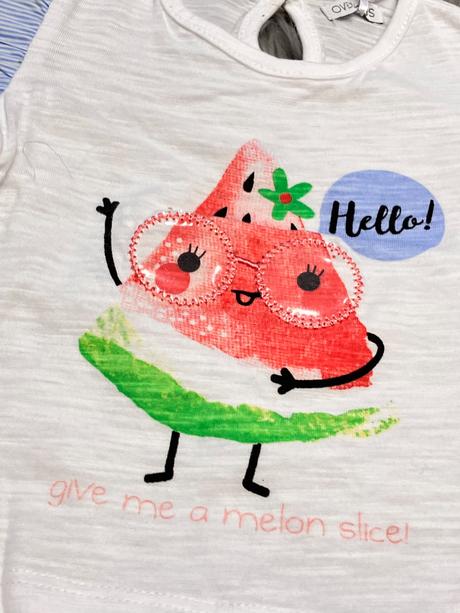 Dievčenské tričko s melónom overkids (62-68), 62 / 68