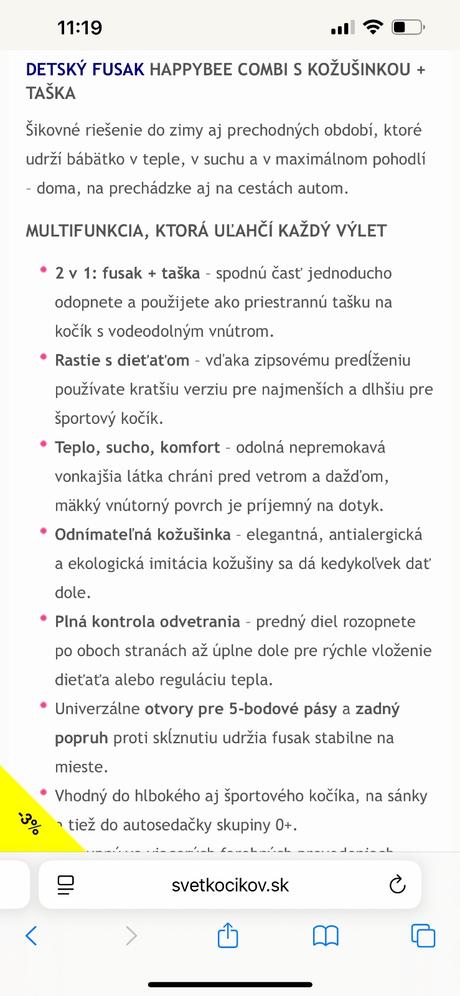 Čierny happybee combi fusak s kožušinou+rukavice, happybee