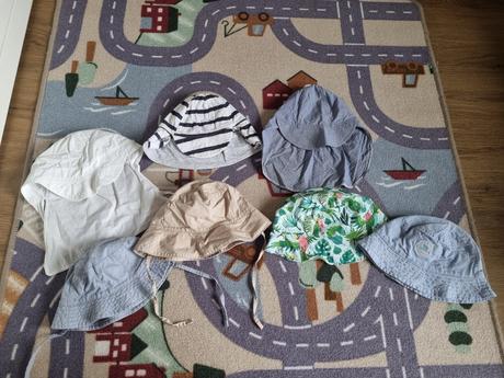 Balík klobúkov na leto mix velkosti do 0-4y, h&m,80