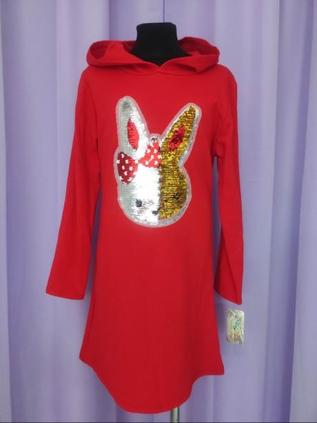 Málo zateplené šaty/tunika s premienacím obrázkom, 92 / 140 / 152