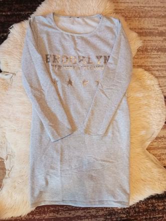 Predĺžené tričko/šaty, s