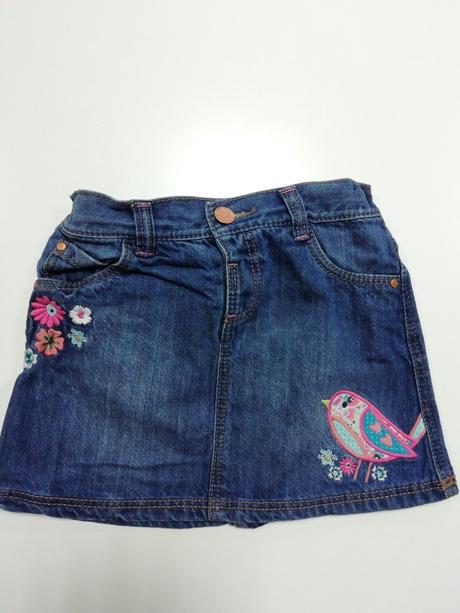 Rifľová sukňa s výšivkou, f&f,110