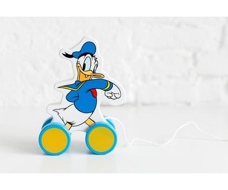 Disney drevená ťahacia hračka káčer donald,