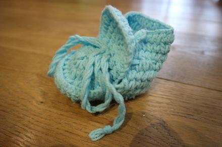 Štrikované topánočky, <17