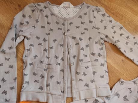 Set s motylikmi saty + svetrik, h&m,122