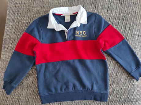 Mikina s golierom, h&m,110