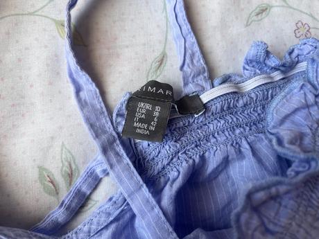 Letná košieľka s vyšívanými rukávmi, primark,s