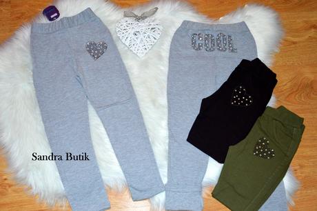 Detské zateplené legínky bavlnené, 86 - 176