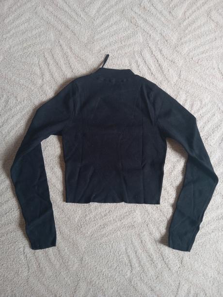 Dámsky crop top s dlhým rukávom, m