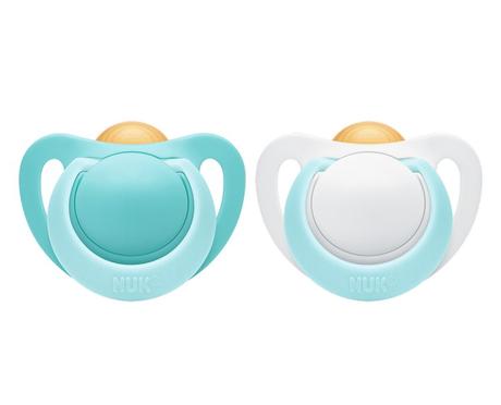 Nuk latexový cumlík genius 0-2m, 2ks, nuk