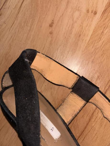 Kožené sandálky, mango,37