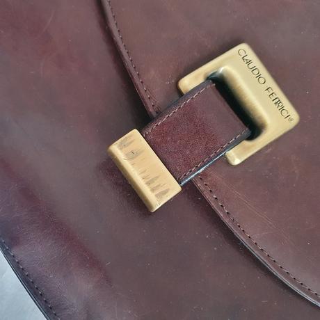 Kožená kabelka claudio ferrici, 