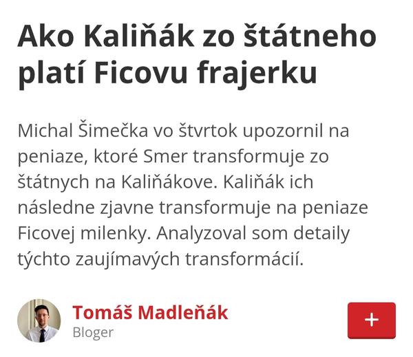 Škandál s Kaliňákom a Ficovou frajerkou?