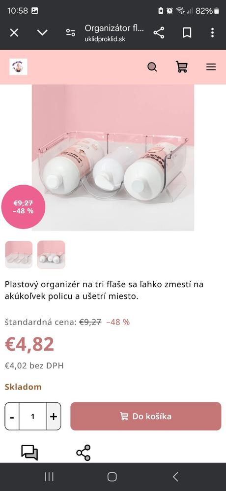 Organizér na fľaše, 