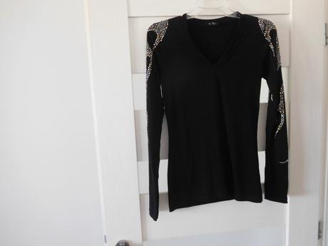 Tričko čierne dlhý rukáv, m, m