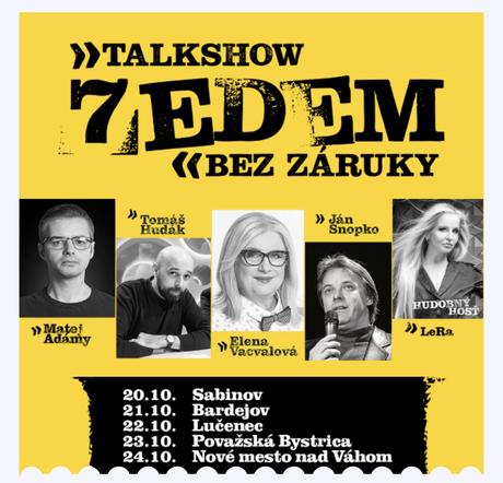 Predám lístky na talkshow sedem bez záruky v sabin,