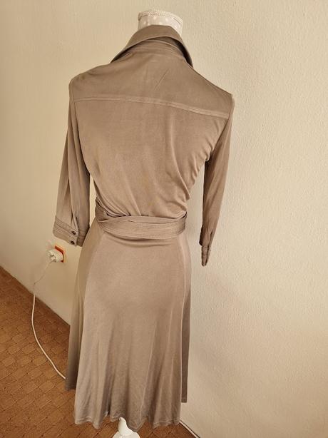 Bledohnedé zavinovacie šaty s, s