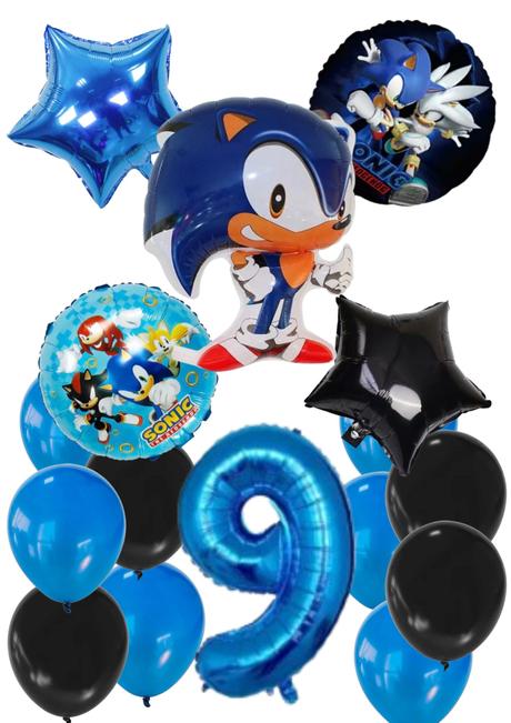 Balóny ježko sonic/knuckles/shadow- až 15/16/17/18, 