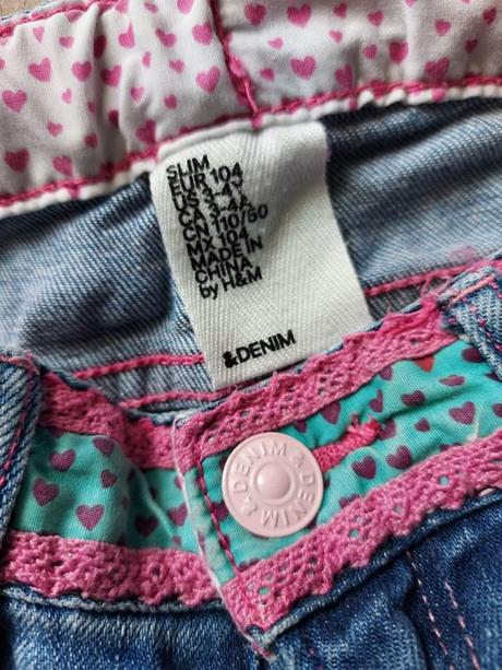 Rifle pre dievčatko 3-4 r., h&m,104