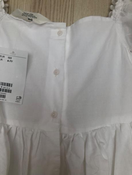 Romantické šaty, h&m,122