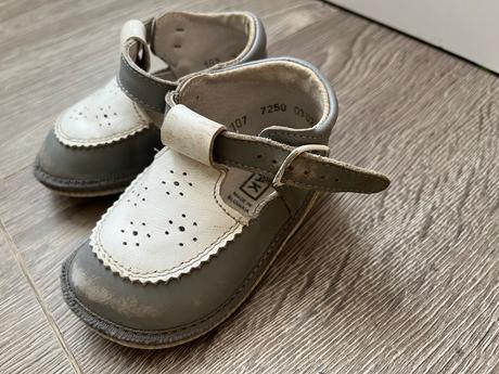 Sandalky na donosenie/ na prve krocky rak, koža, rak,19